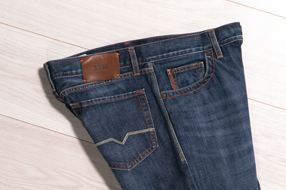 HUGO BOSS ORANGE REGULAR FIT SPODNIE JEANSY 34/34 Fason proste