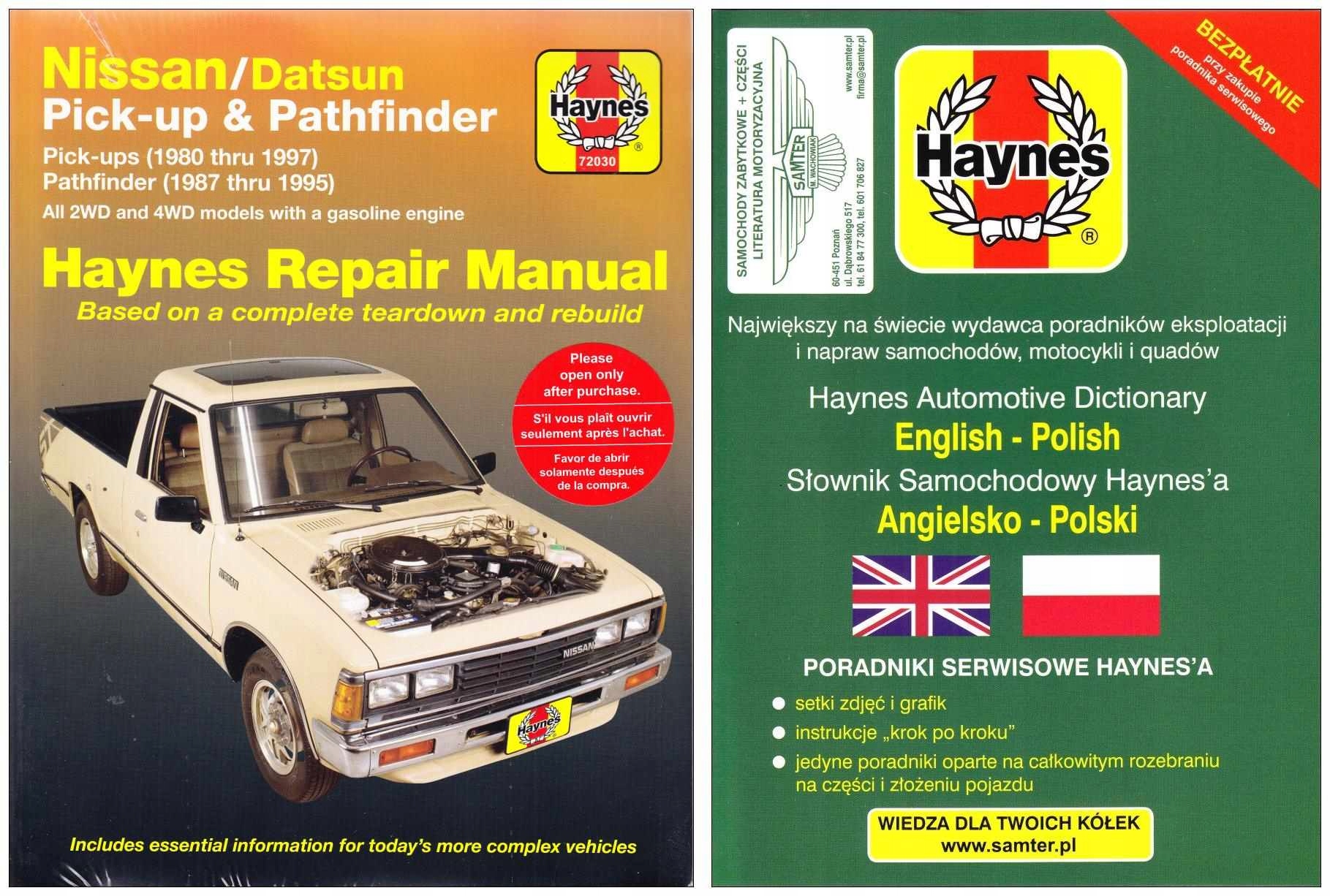Nissan Pick-up + Pathfinder 1980-1997 instr Haynes