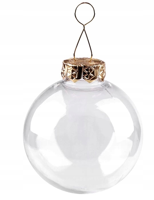 Bombka plastikowa śr.6 cm. - 6 szt.