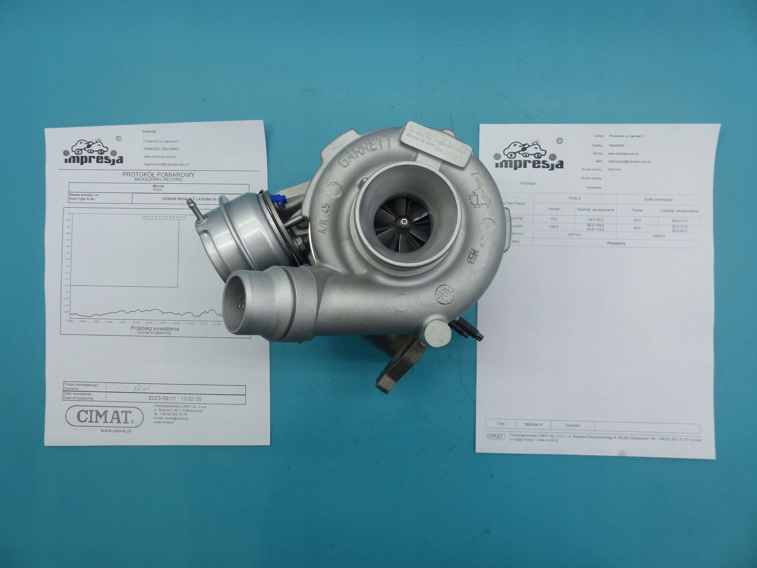 турбина renault LAGUNA 765015-4 8200347344
