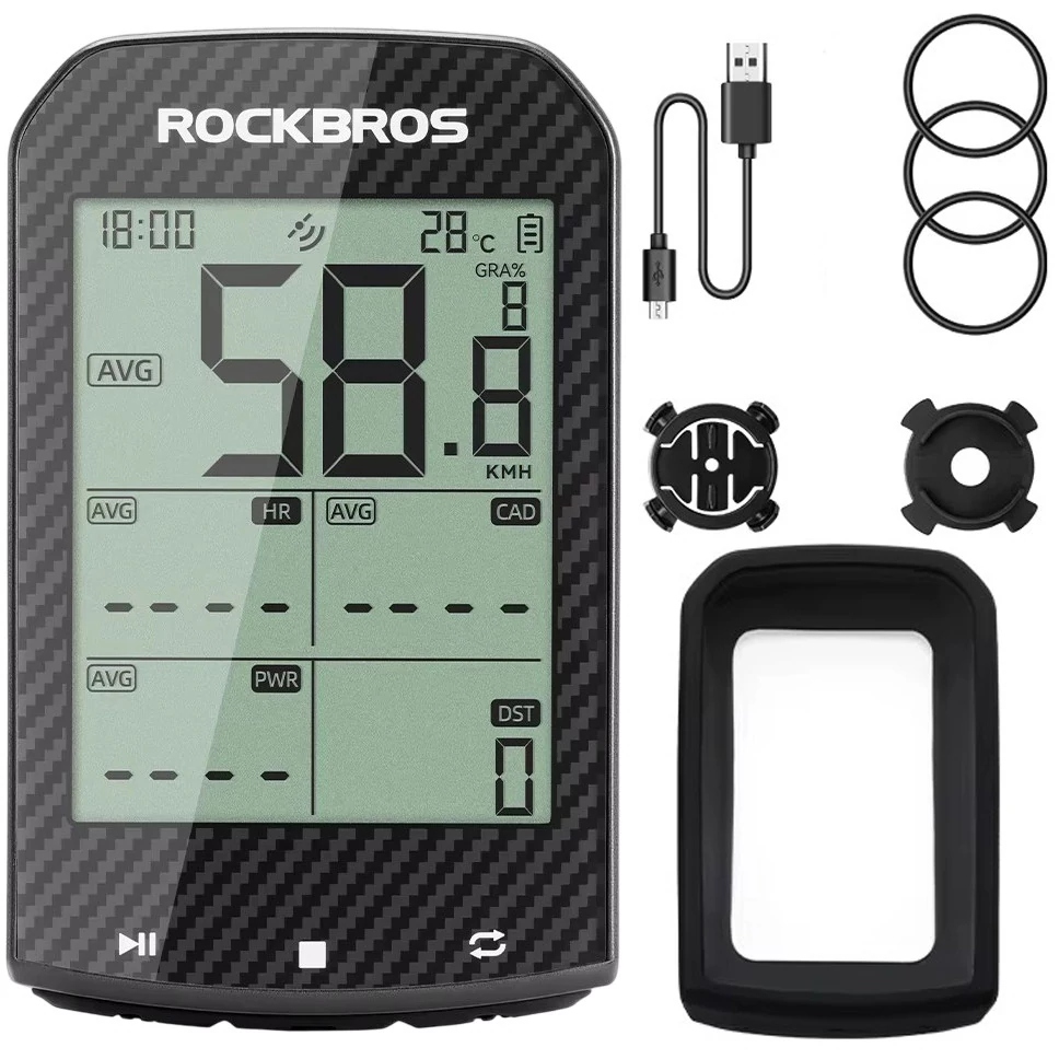 počítač Rockbros M1 Pro s Gps, Ant+ a Bluetooth®, IPX6