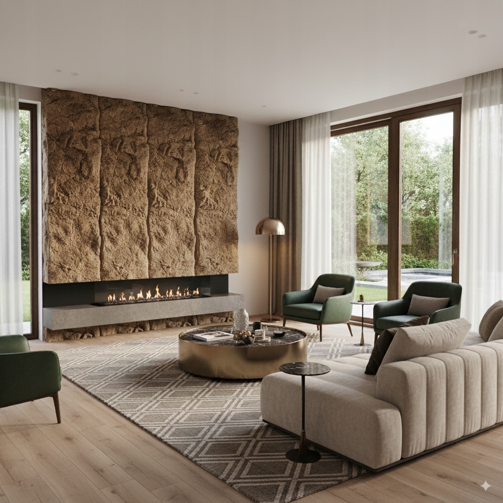 3D nástenné panely imitácia kameňa dekoratívne béžové 265x55 Pu 3ks