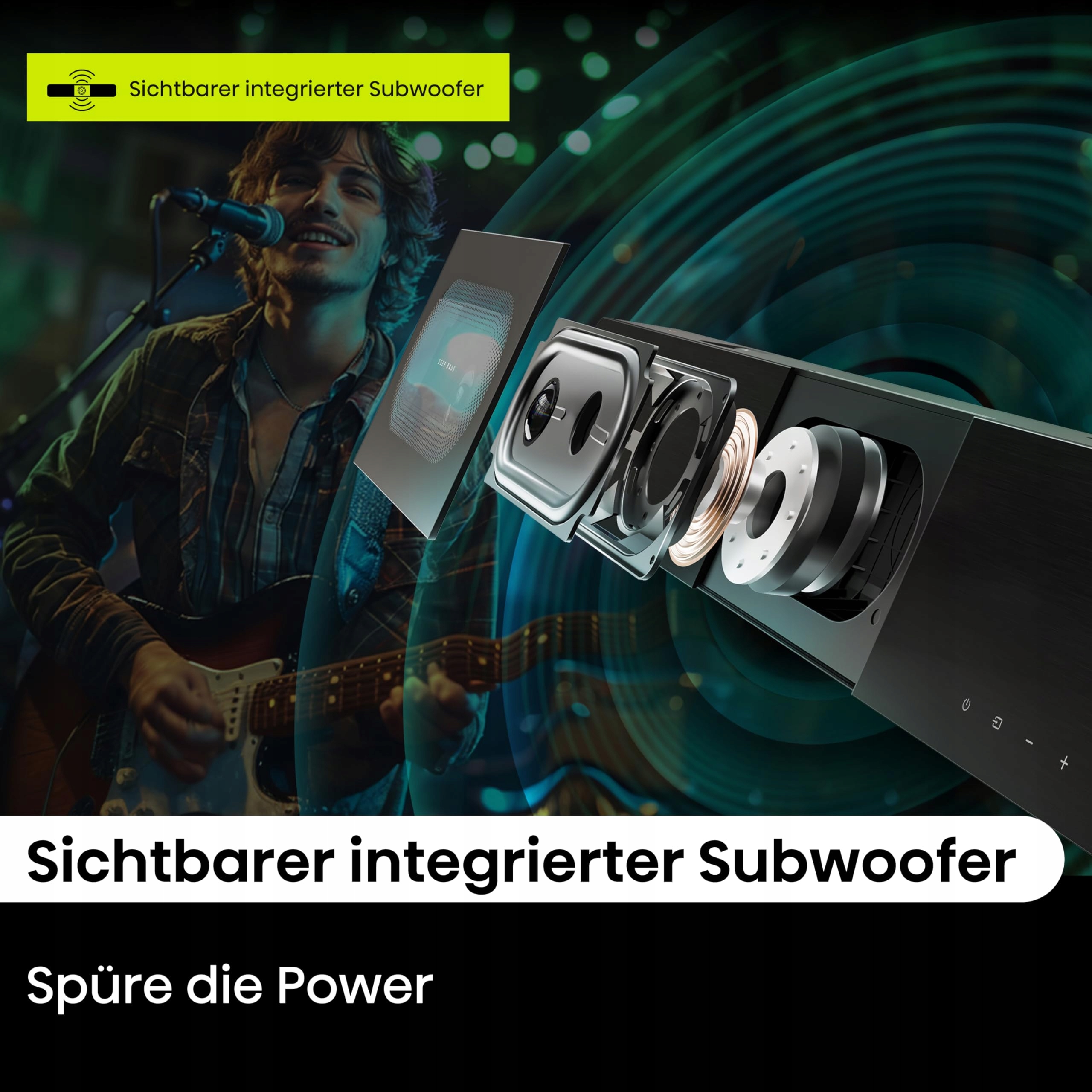 HISENSE HS2000 Soundbar 2.1 z Subwooferem 240W Dolby Audio Bluetooth HDMI — miniatura 7