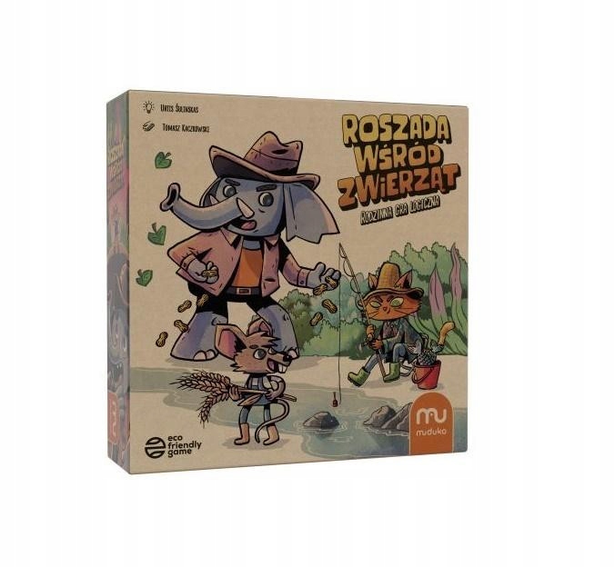 Edukacyjne Gry planszowe dla Dzieci Roszada Wśród Zwierząt Planszówka