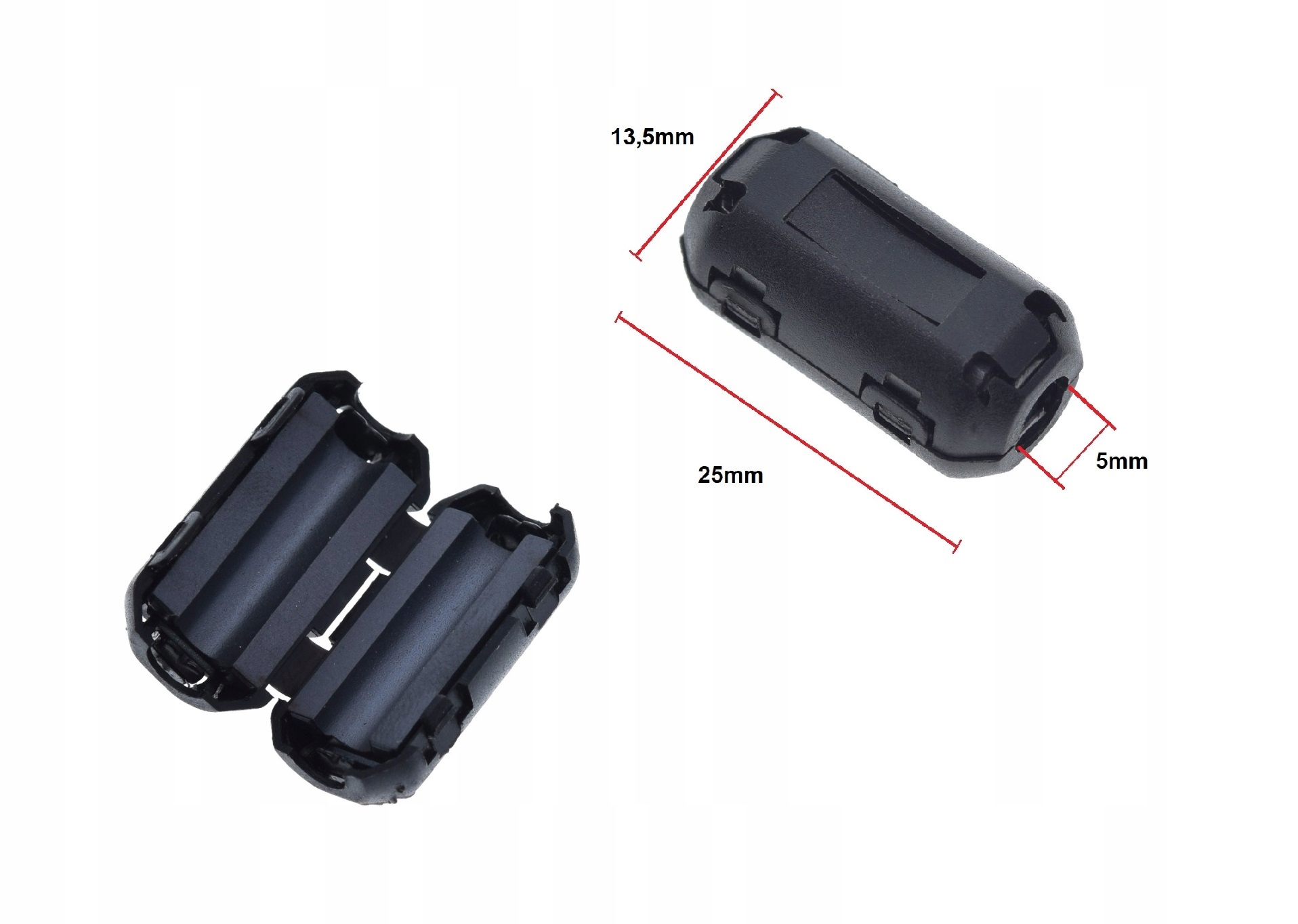 FILTR RDZEŃ FERRYTOWY KABEL 5mm 4sztuki Symbol 5mm