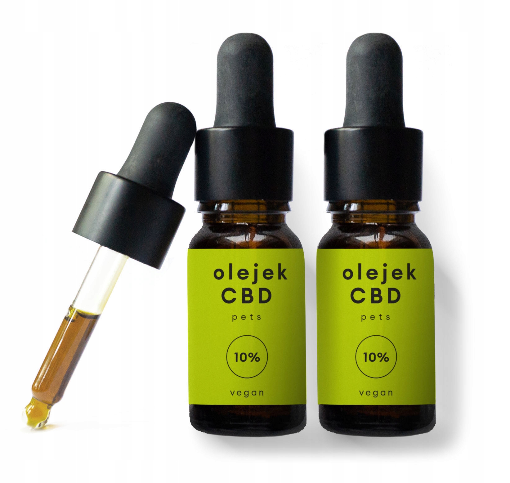 Levně Cbd olej 10% pro psa kočku Vegan konopný 2 x 30 ml Full Spectrum Pes Kočka