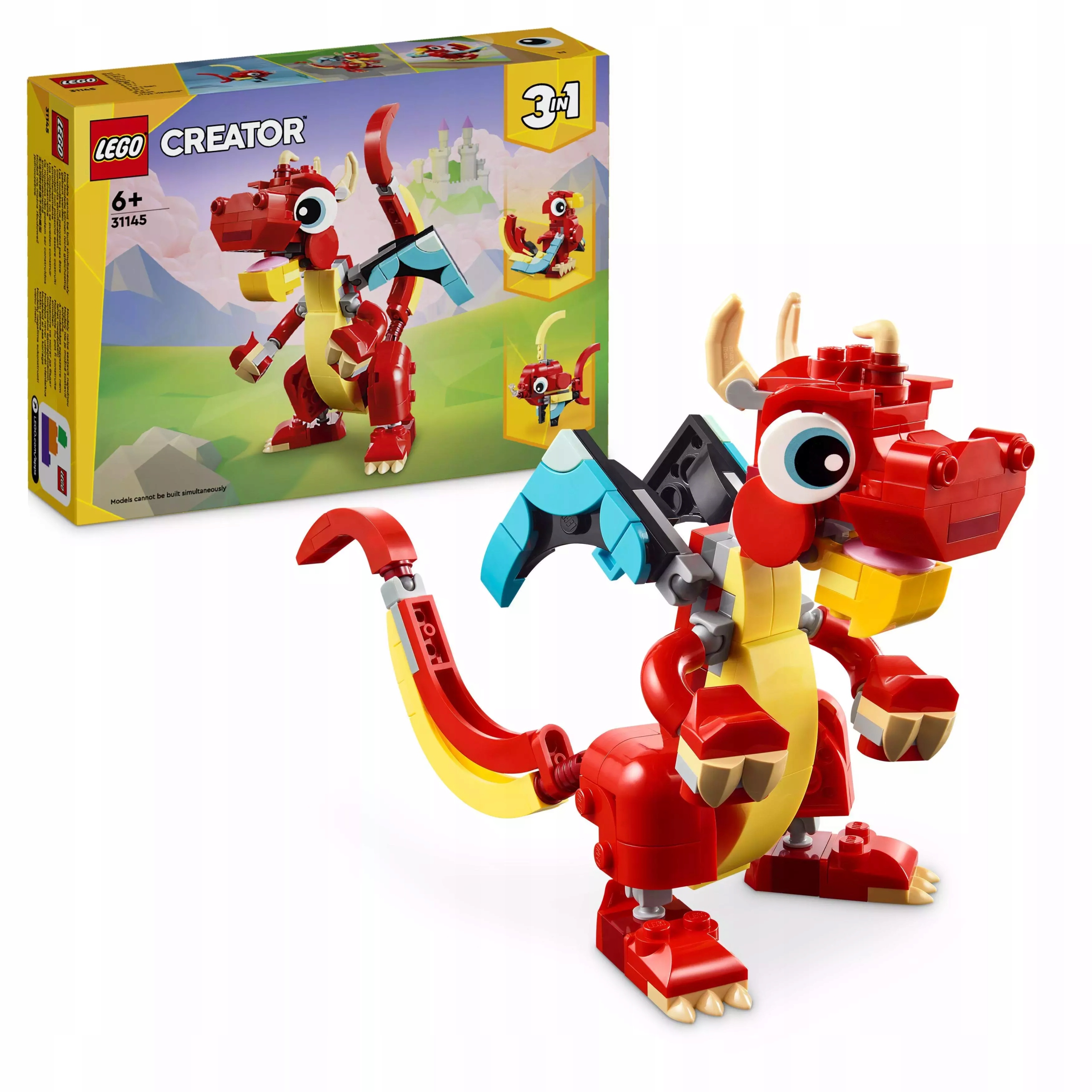 Lego Creator 3 v 1 Červený drak 31145