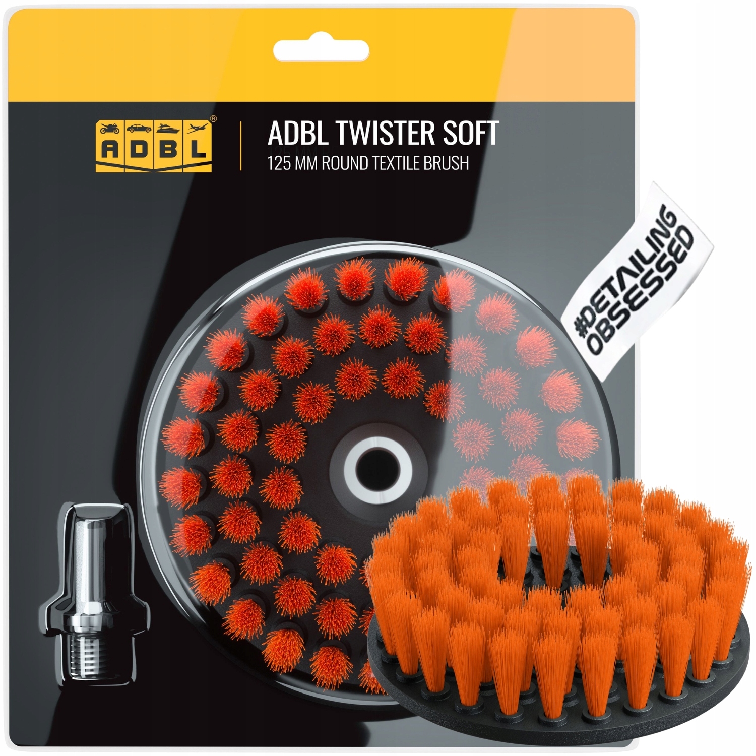 

Adbl Twister Soft 125mm szczotka do tapicerki