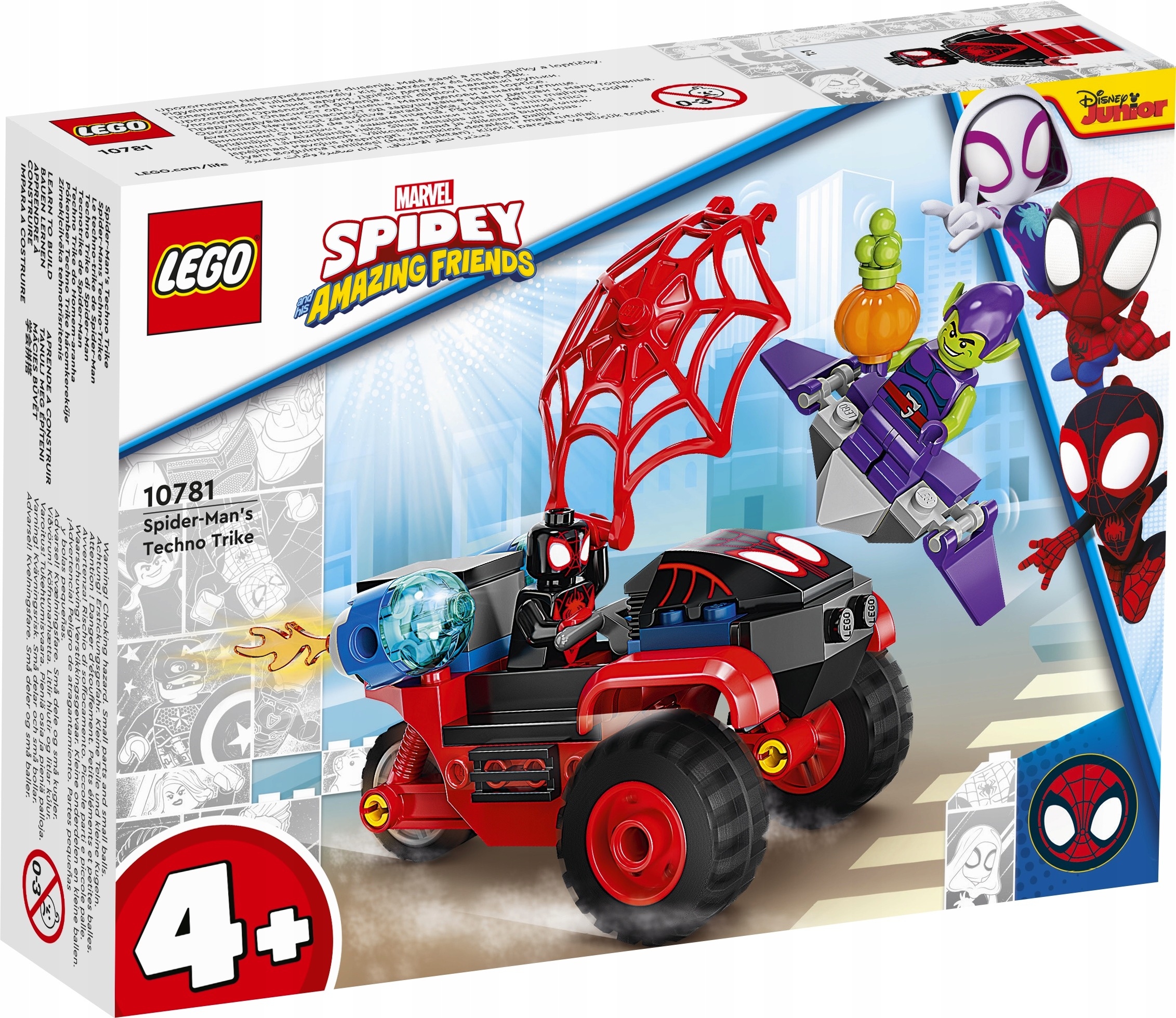 

Lego 10781 Miles Morales Trójkołowiec Spider-Mana