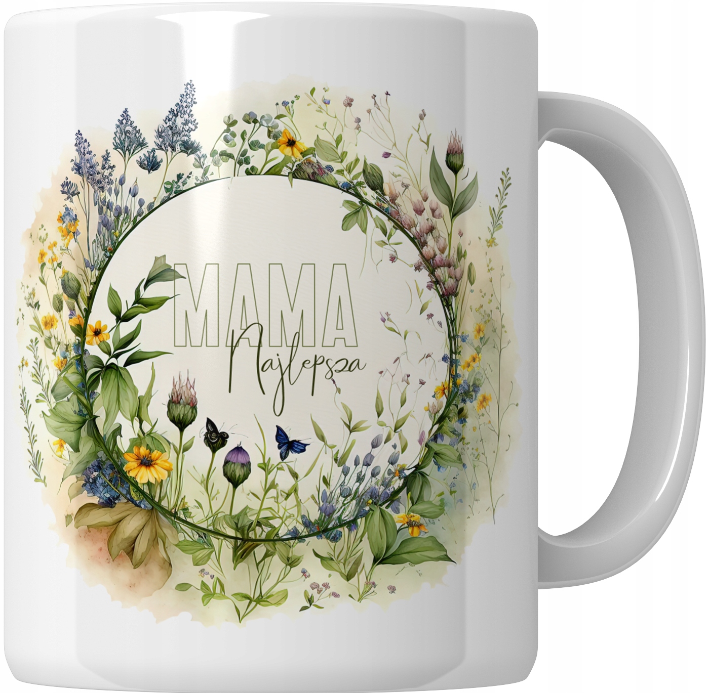 

Kubek Dla Mamy Na Dzień Matki Kwiaty Boho