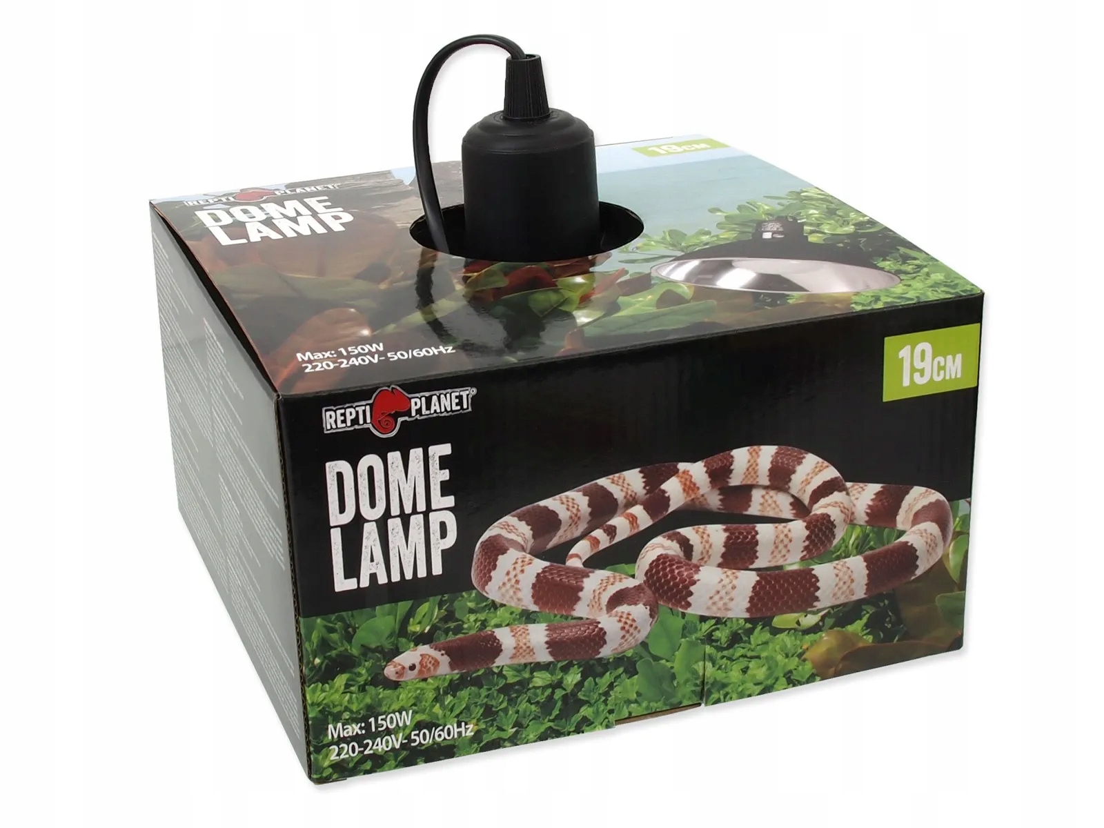 Objímka s krytem 19 Cm pro žárovku do 150 W E27 Dome Lamp Repti Planet 20 cm