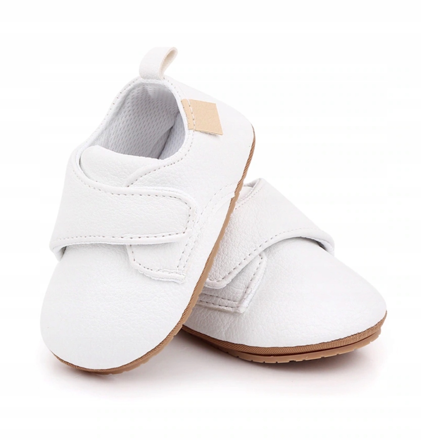 BUCIKI dla dzieci PÓŁBUTY trampki 20/21 13cm BIAŁE Kolor biały