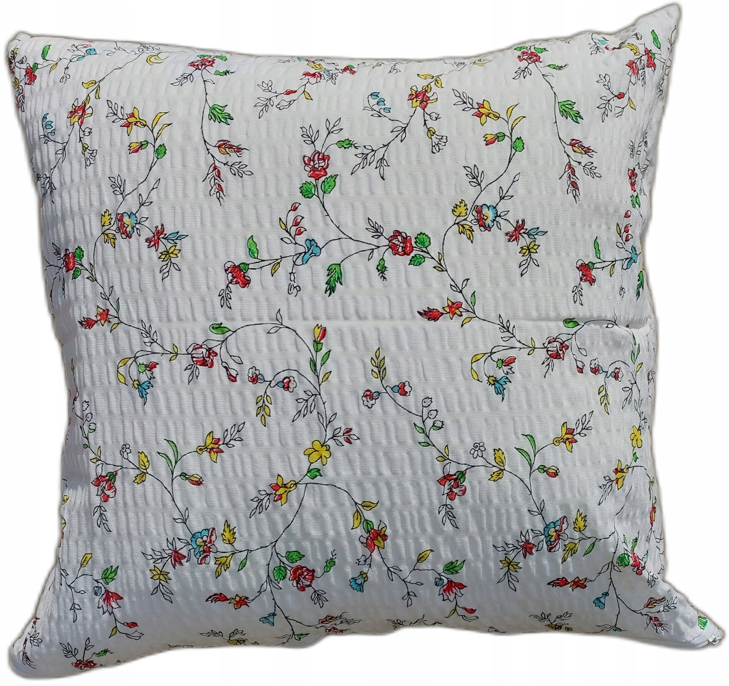 POSZEWKA Z KORY JASIEK 40X40 DROBNE KWIATY KORA BAWEŁNIANA 100%