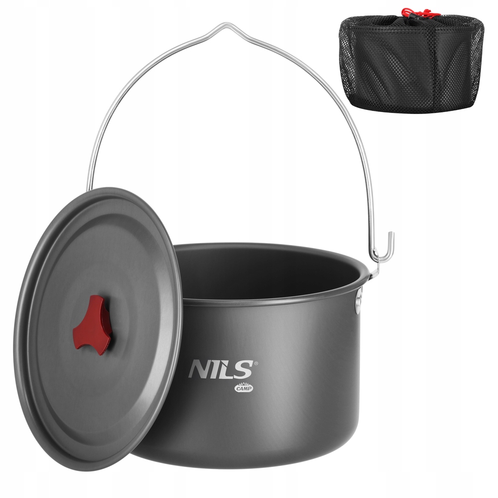 Garnek Turystyczny Kempingowy Na Wyjazd Biwak Ognisko Z Uchwytem 4 L Nils
