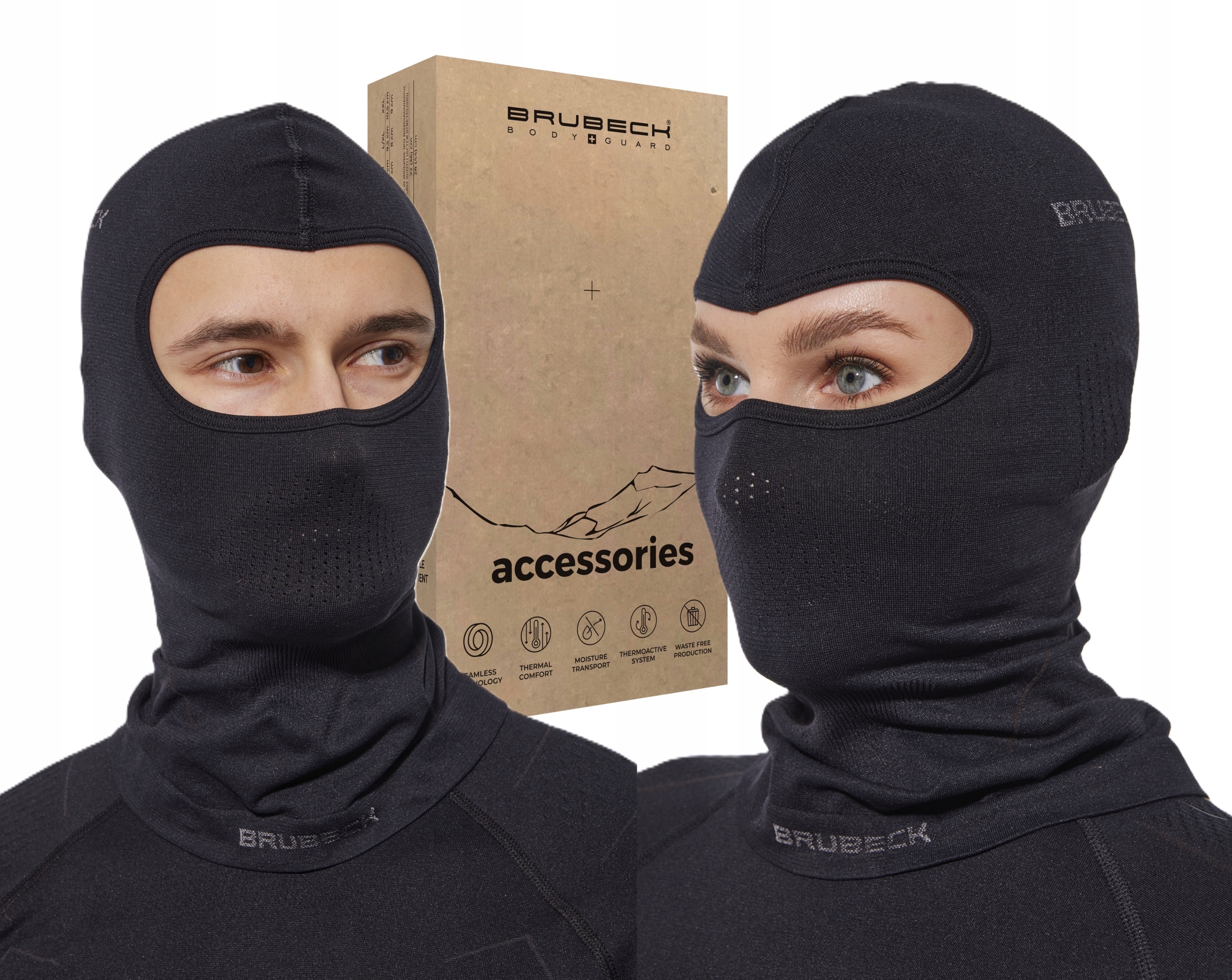 Kominiarka Motocyklowa Chłodząca Brubeck Cooler Oddychająca Pod Kask S-m
