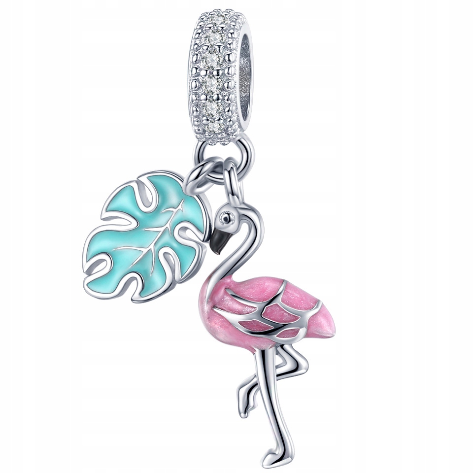 

Charms Koralik Flaming srebro S925 cyrkonie