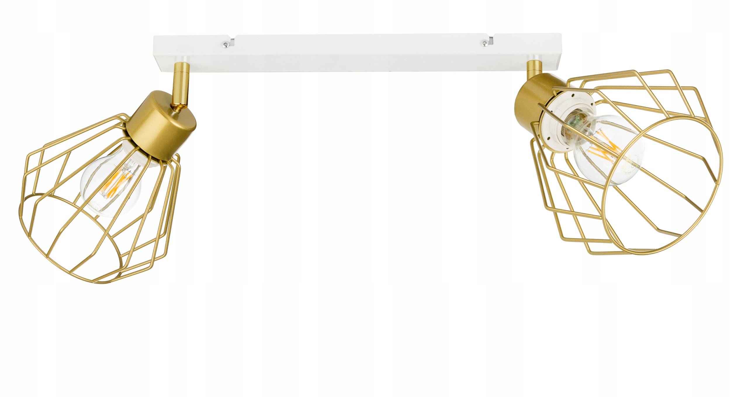 Lampa stropní svítidlo stropní lustr pohyblivý loft zlatý