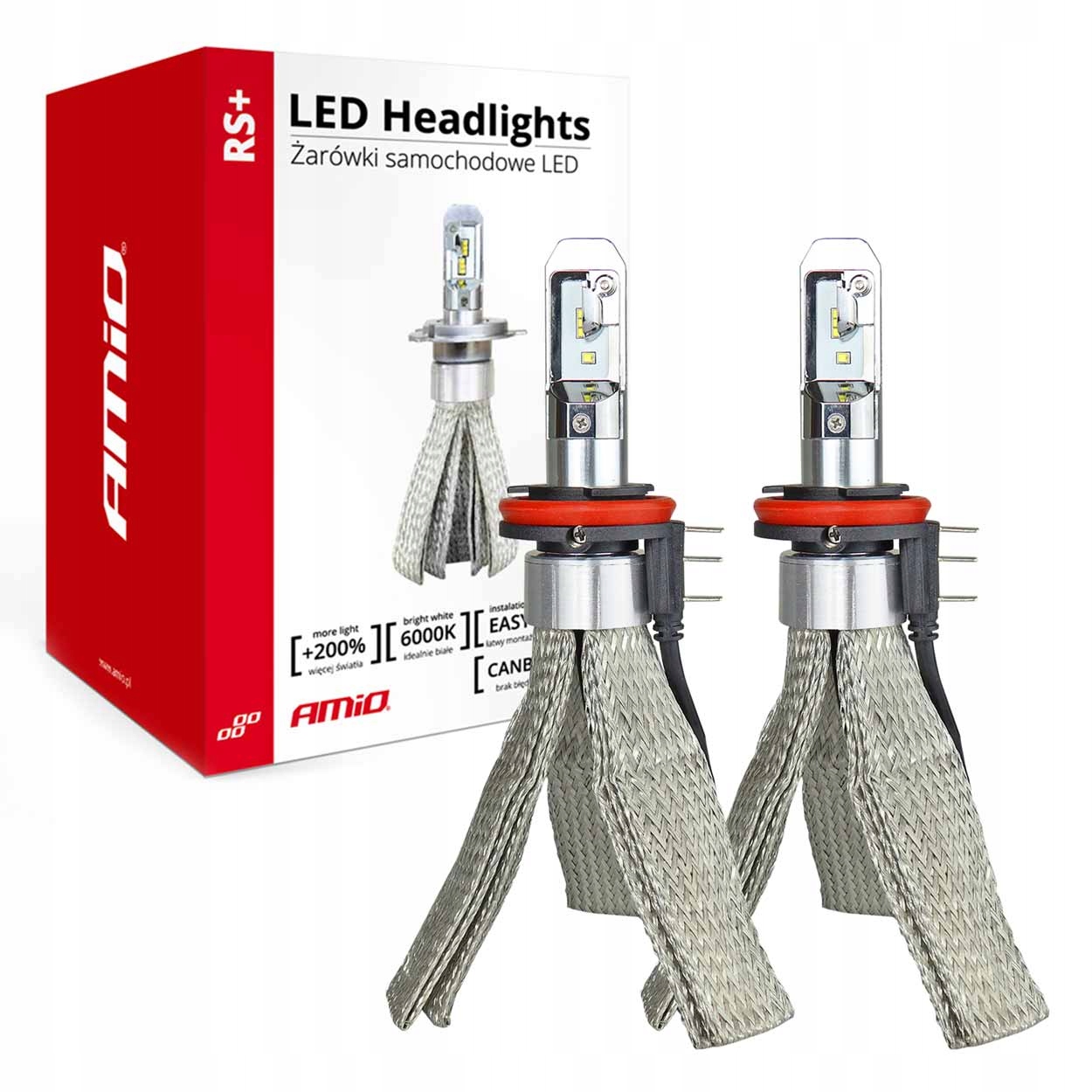 Led automobilové žiarovky Rs H15 50W slim