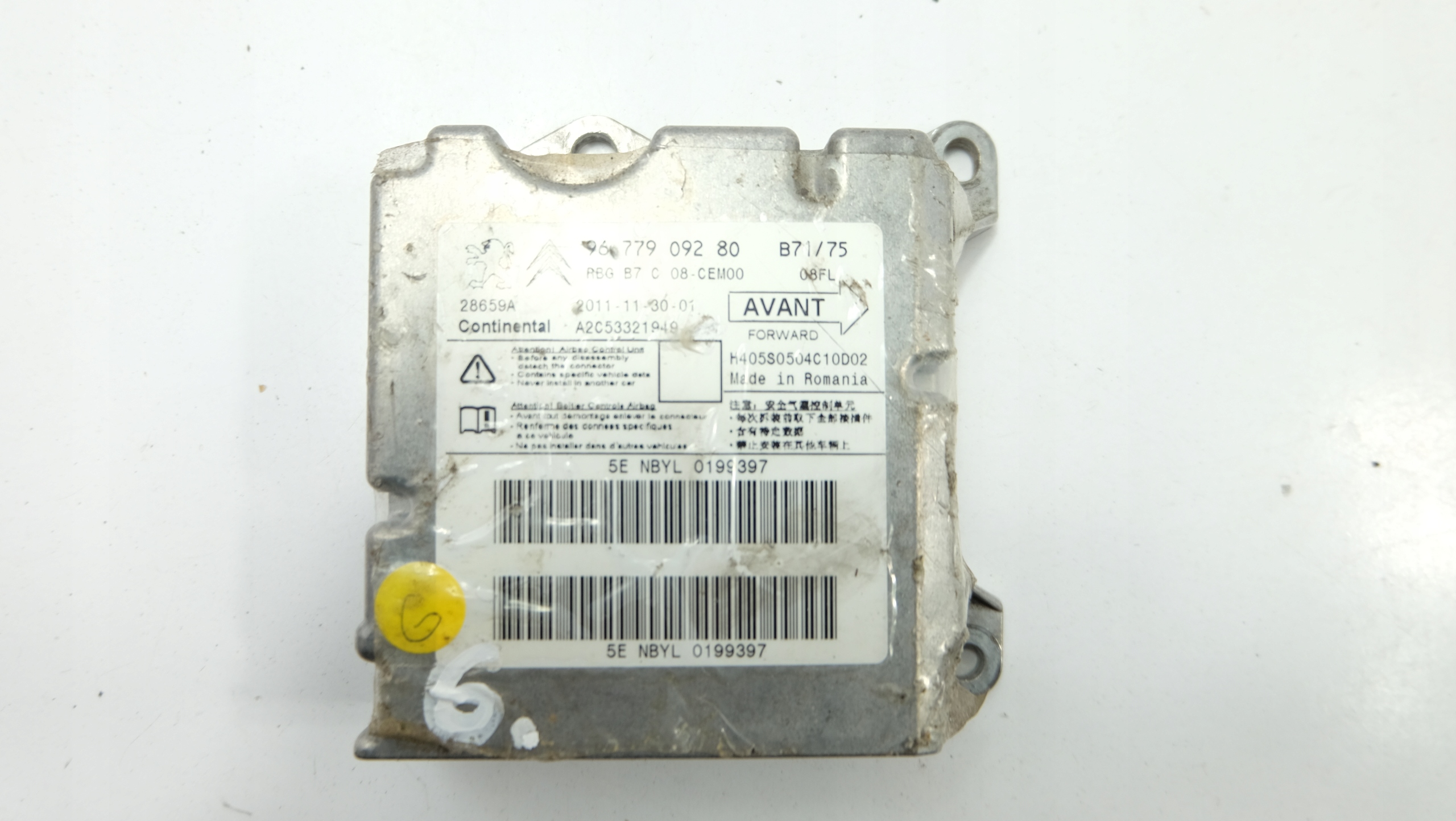 CITROEN C4 II MODUŁ PODUSZEK 9677909280