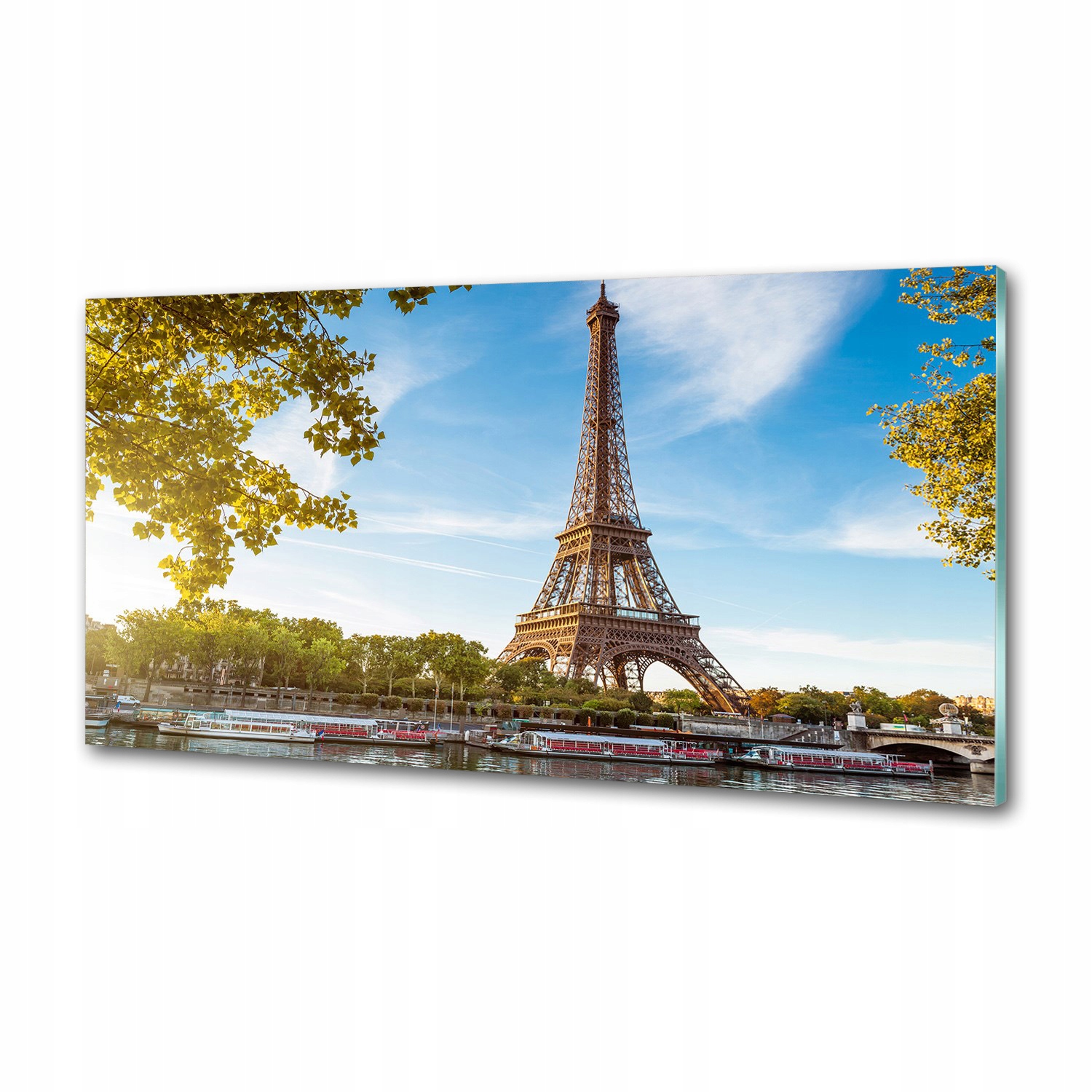 Panel do kuchyne Eiffelova veža Paríž 120x60 Lepidlo