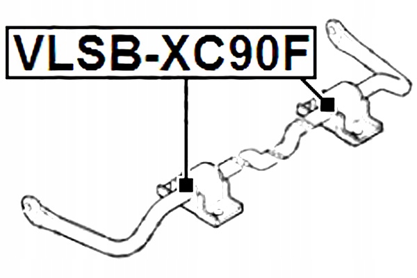 FEBEST TULEJA STABILIZATORA PRZEDNIEGO VOLVO XC90 2003- Producent części Febest