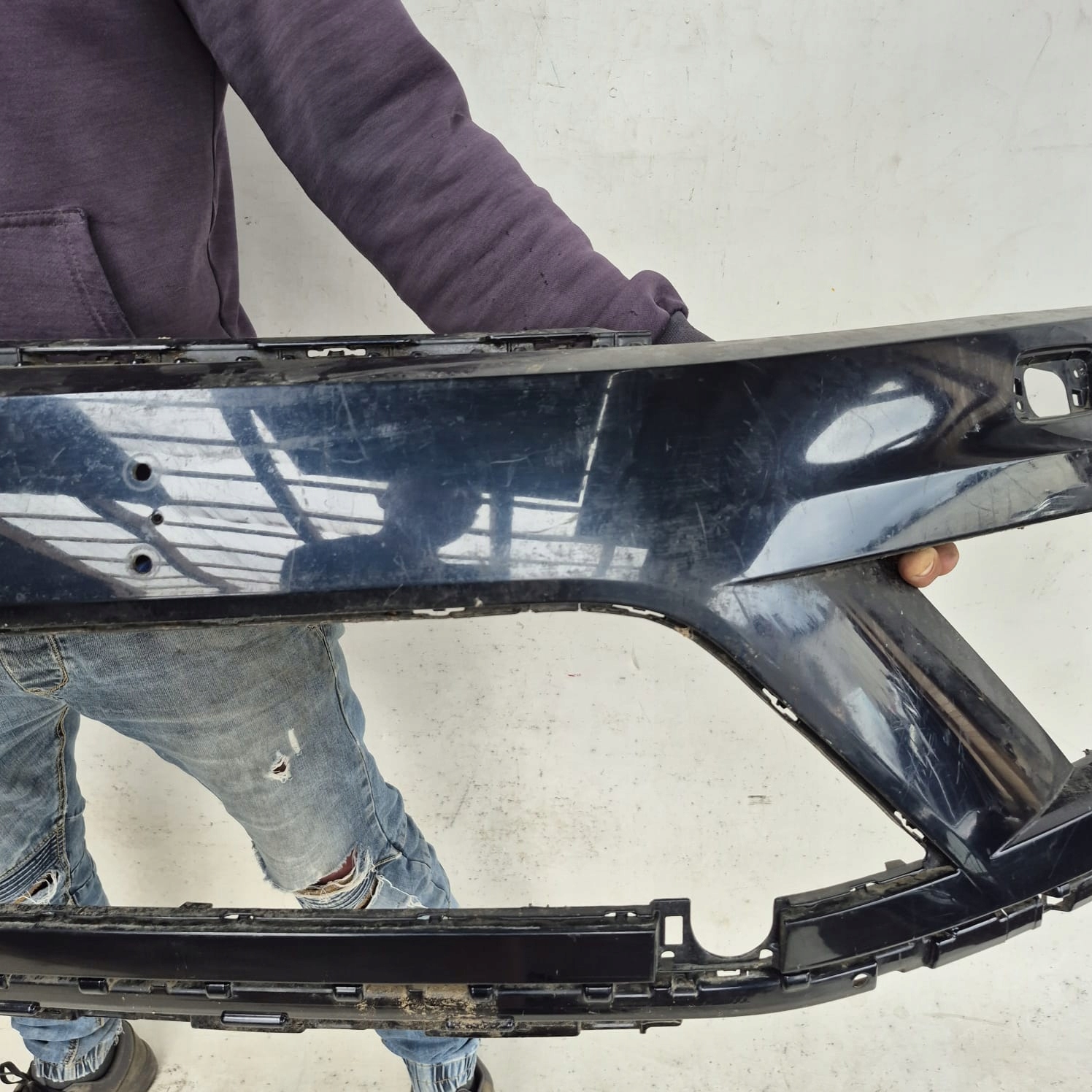 VW TOUAREG II 2 LIFT 14-18 bumper front front washer PDC