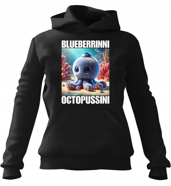 pánská mikina s kapucí Blueberrinni Octopussini S pro muže, muže a muže