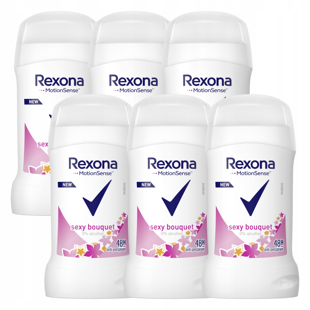 Rexona Bright Boquet antyperspirant sztyft 6x40ml