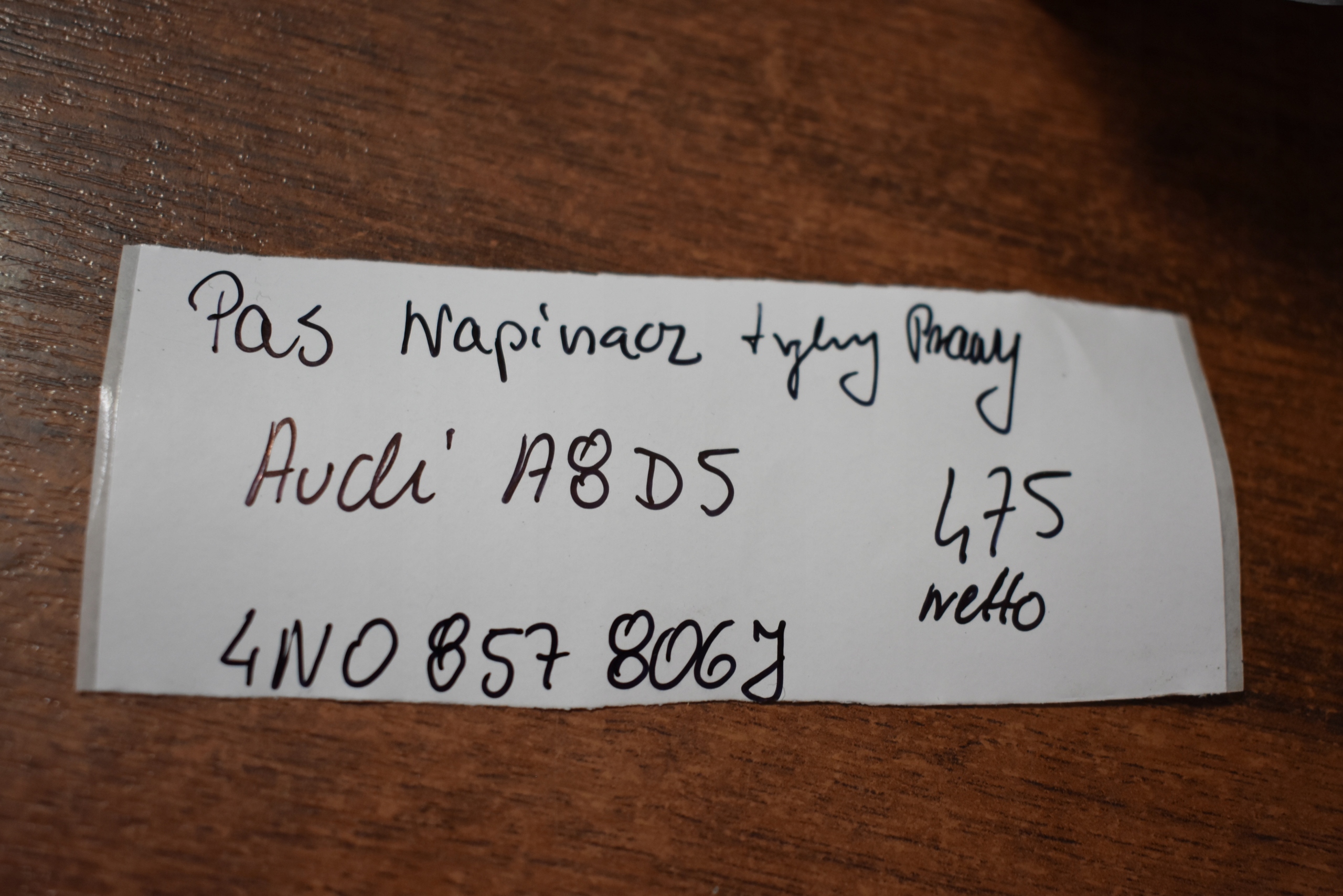 IDEALNY Gurten Spanner hinten rechts AUDI A8 D5 1 9