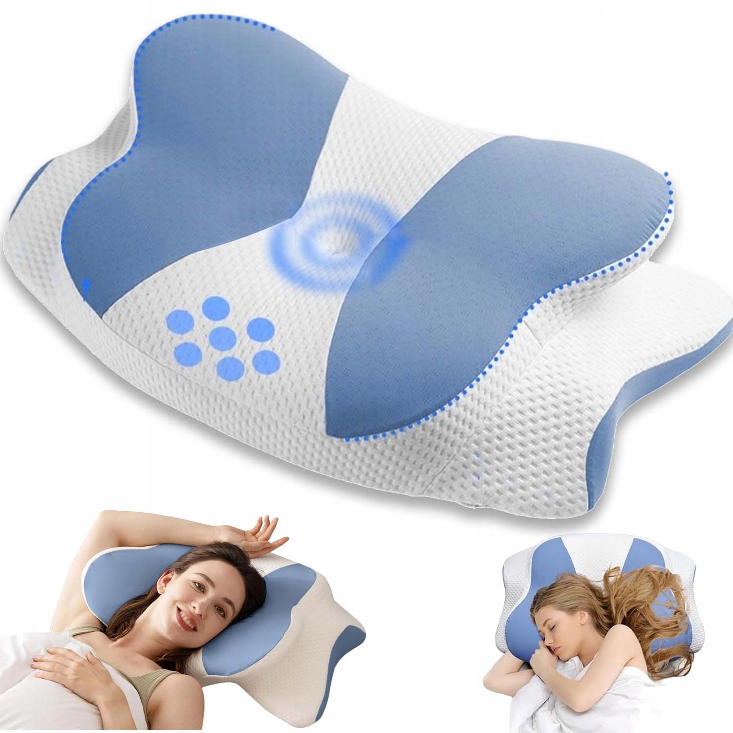 Poduszka Ortopedyczna Z Pianki Memory Ergonomiczna 2WYSOKOŚCI