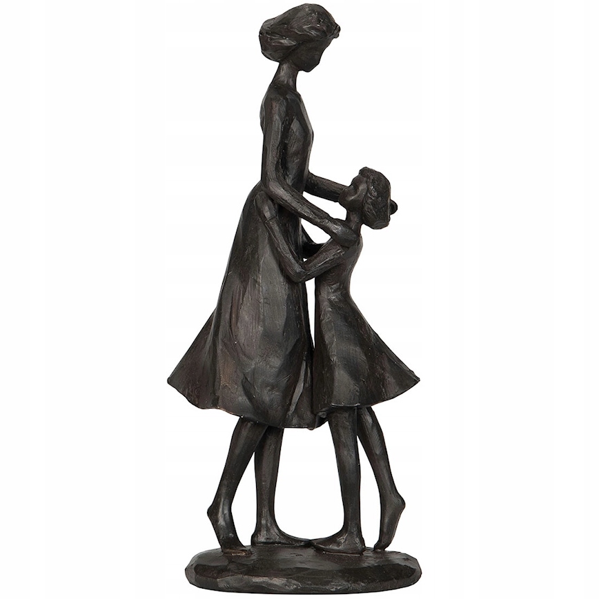 Figurka Mama Dcera Rodina Dekorativní Černá Do Obývacího Pokoje Ložnice Jako Dárek