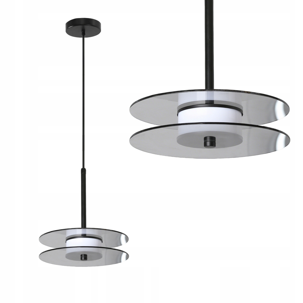 Závěsná lampa Casy skleněná kouřová Led lampa 6W Cct 895lm Light Prestige