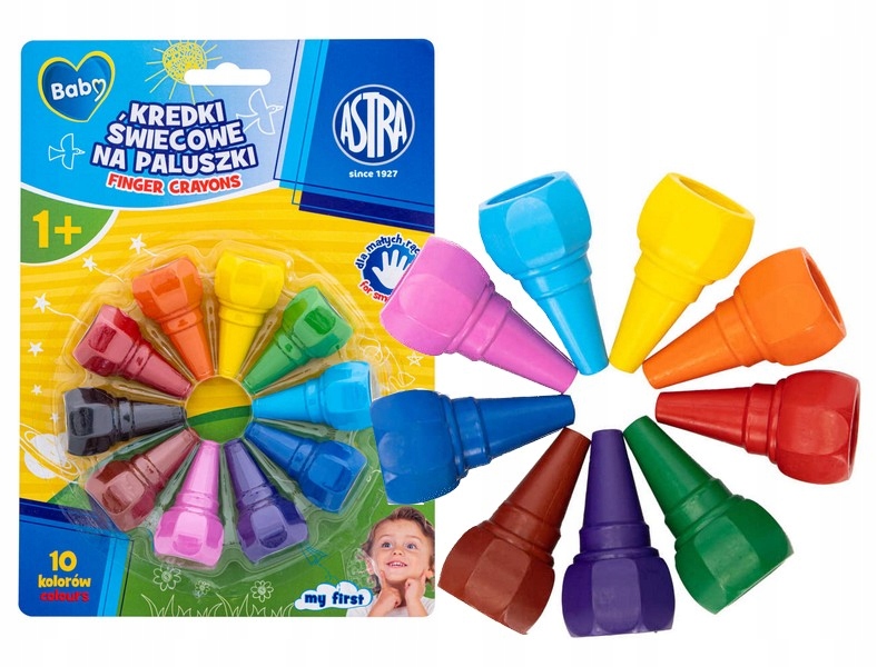 ASTRA BABY PIERWSZE KREDKI MALUCHA na paluszki +1
