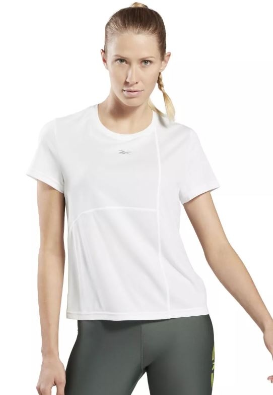 Reebok Koszulka Sportowa Damska Biała Logo M Y2A