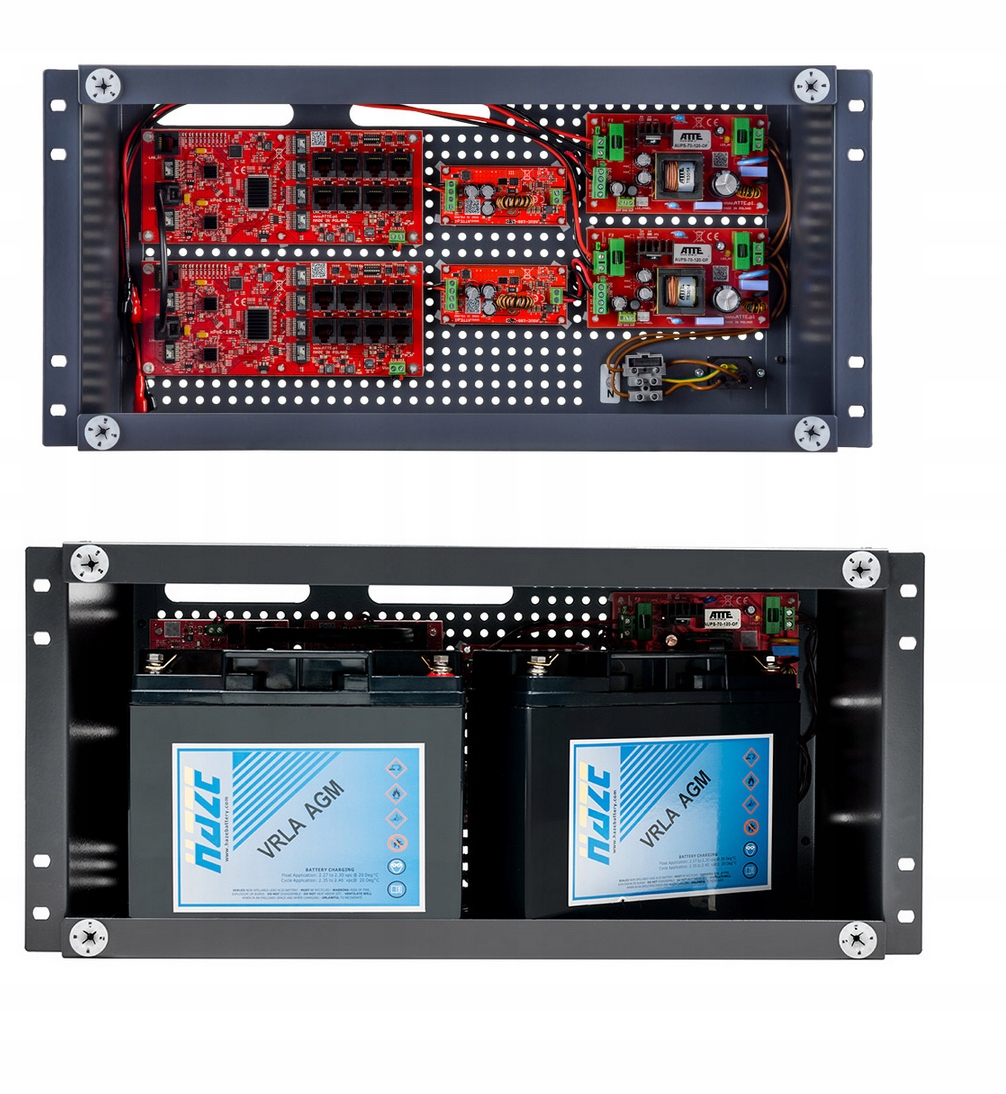 Switch PoE pro 16 kamer IPUPS-8-20-R5U0 Rack