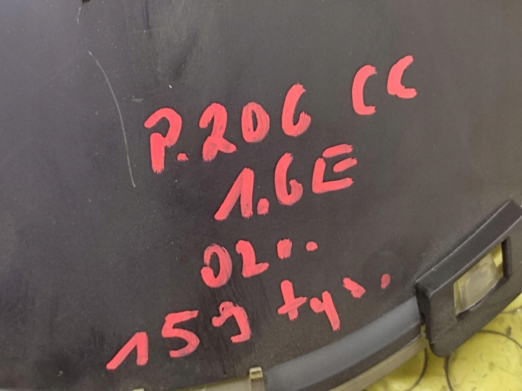 PEUGEOT 206 CC 1.6 dials 9645847280