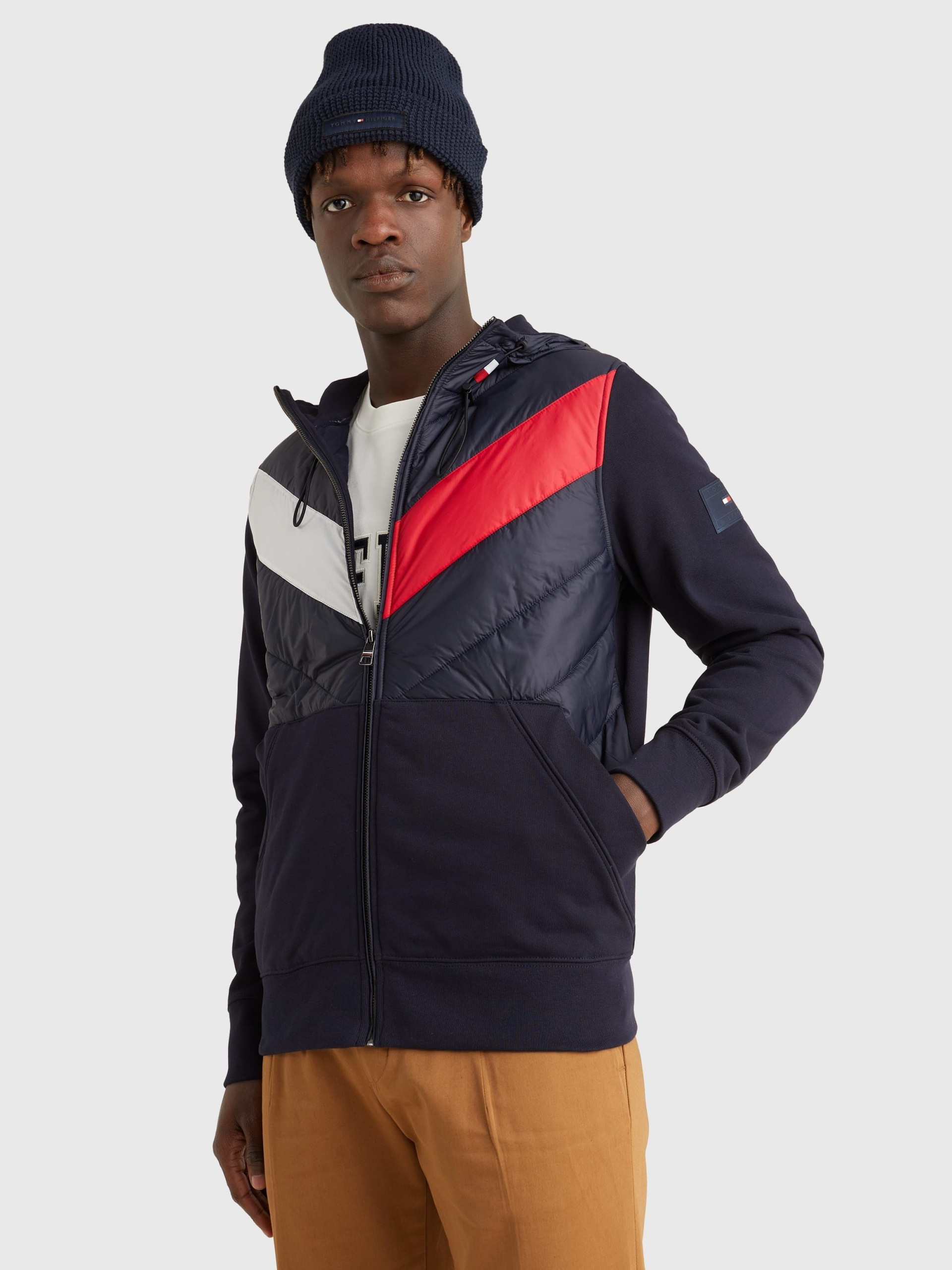 Tommy Hilfiger Bunda Mikina MIX Media Zip R M