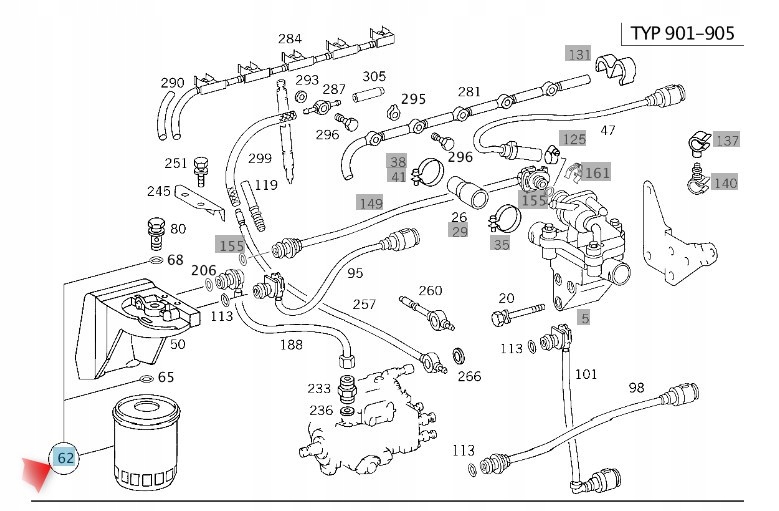 Palivový Filtr Mercedes Sprinter A6010901552 A6010901552