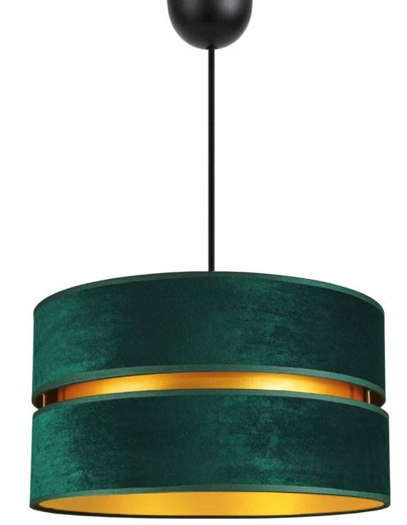 

Lampa Wisząca Sufitowa Żyrandol Abażur Welur 40cm