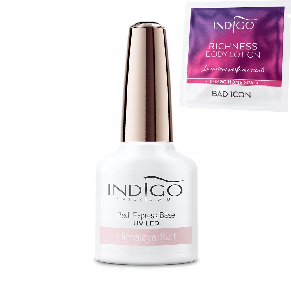 INDIGO PEDICURE BASE BAZA HIMALAYA SALT 7ml + GRATIS