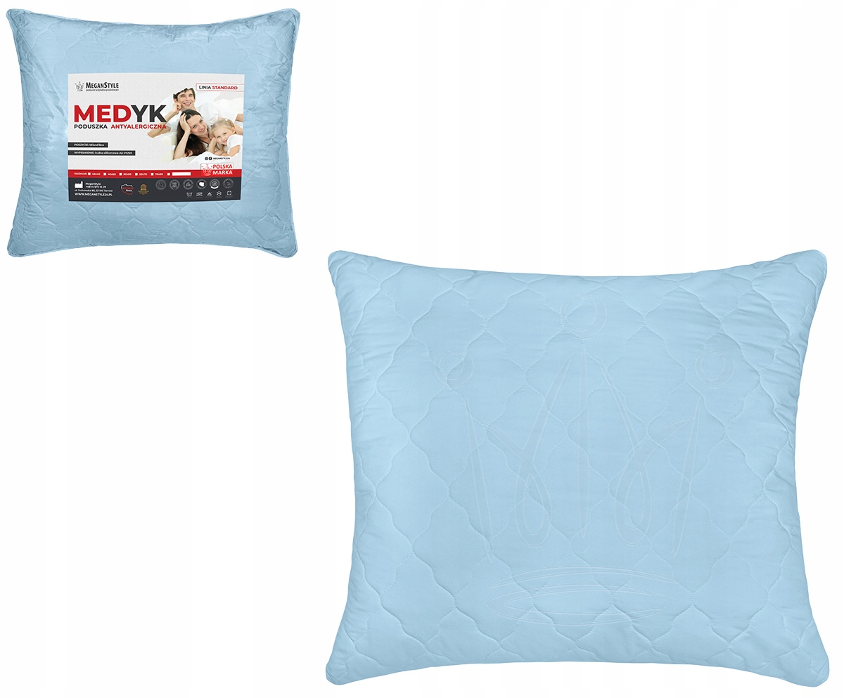 

Poduszka Antyalergiczna 50x60 cm Pikowana na Zamek