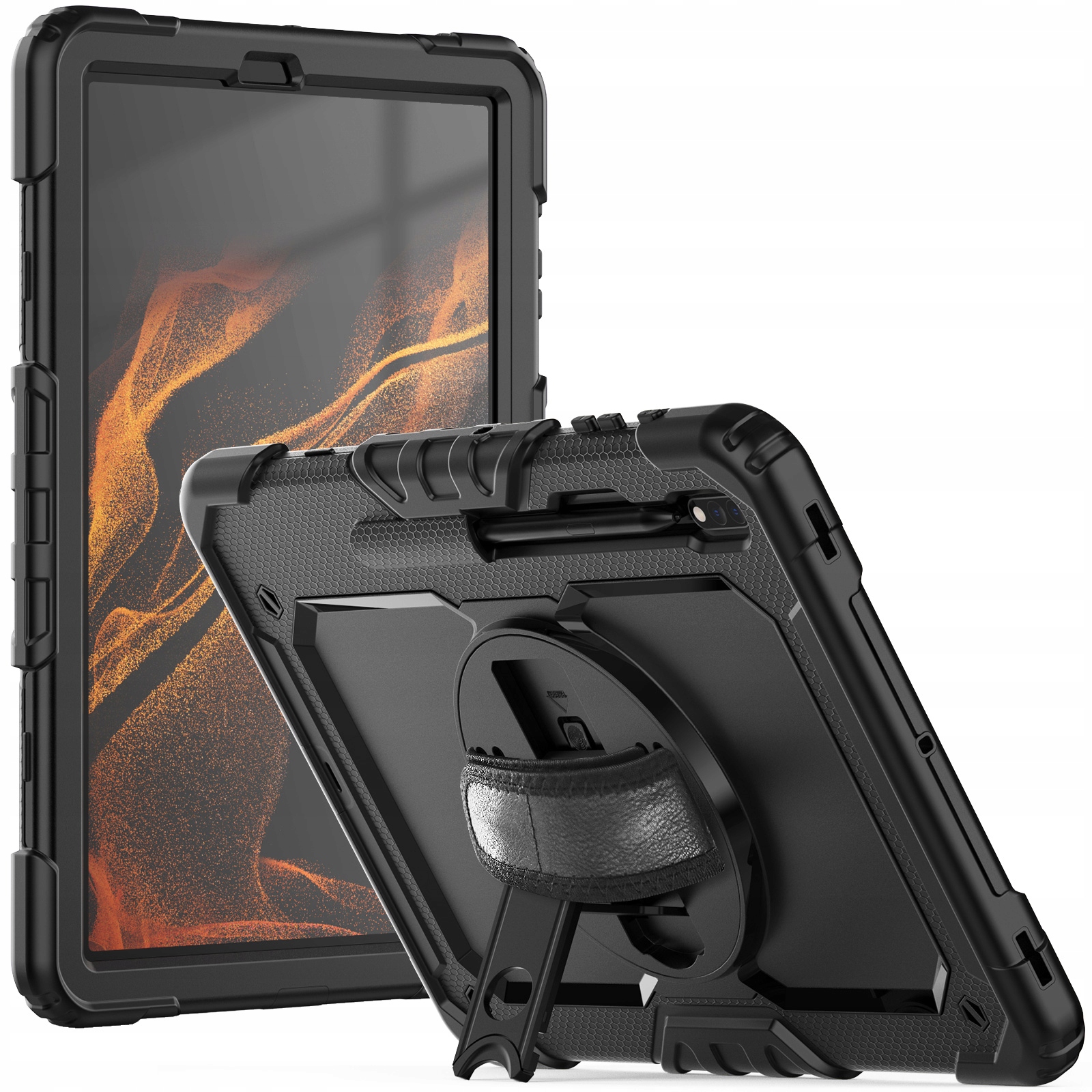 

Pancerne Etui Szkło Na Galaxy Tab S8+ S7+ S7 Fe