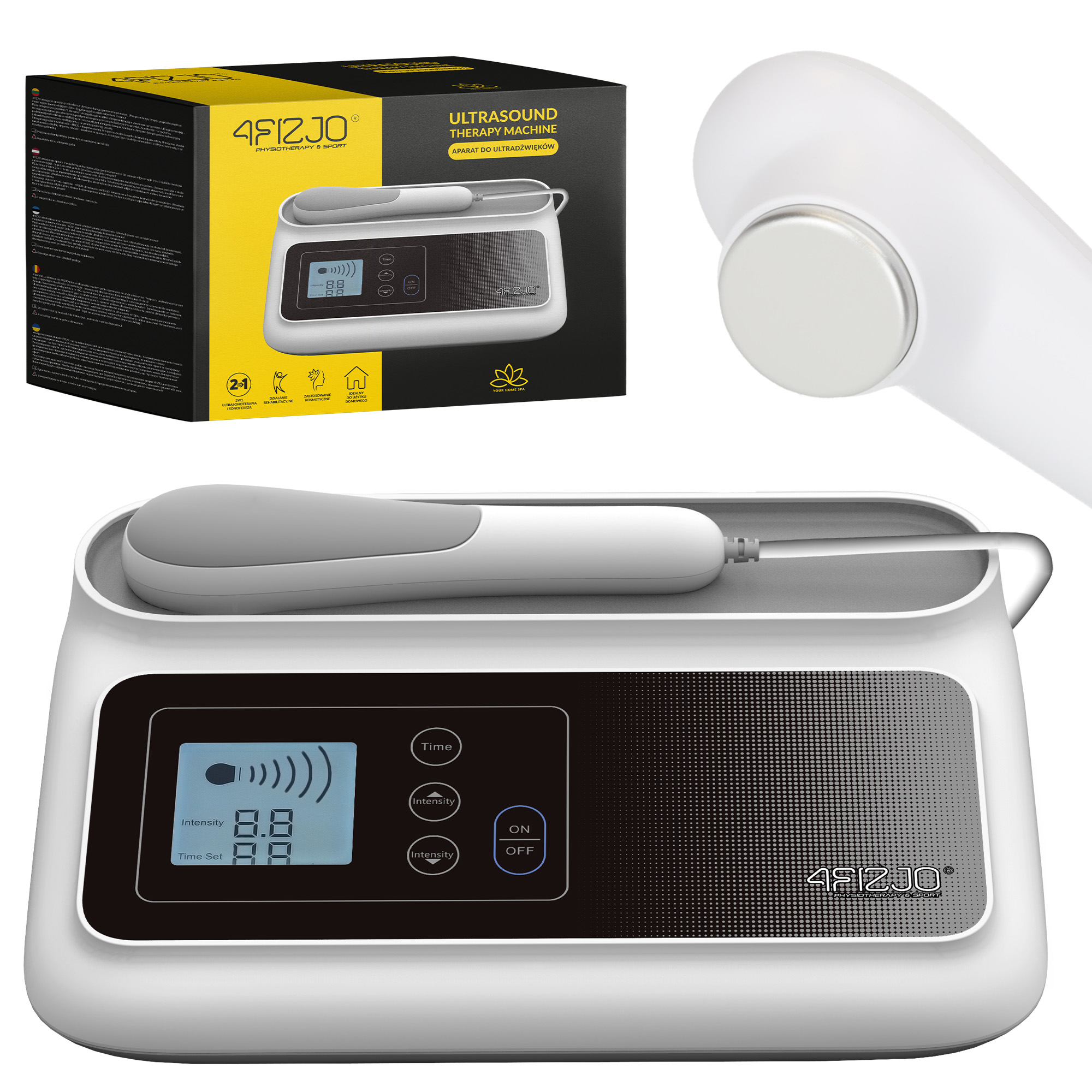 Urządzenie Do Masażu Ultradźwiękowego Pro+ 4FIZJO Domowe Spa i Pielęgnacja