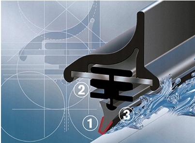 Wycieraczki Bosch 700 700 MERCEDES ACTROS MP2 MP3 Installation side Front