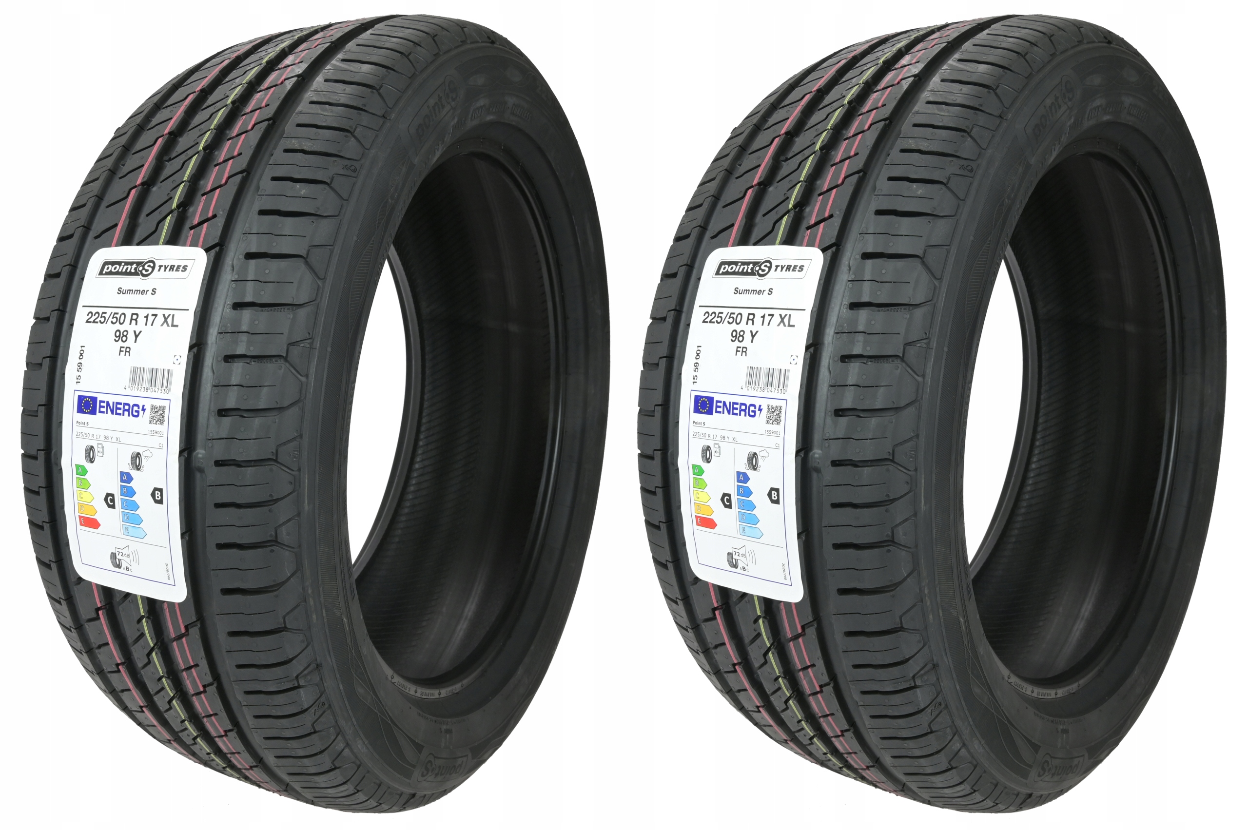 2 x 225/50R17 XL 98Y Fr Summer S Point S Tyres Lato prod. Niemcy
