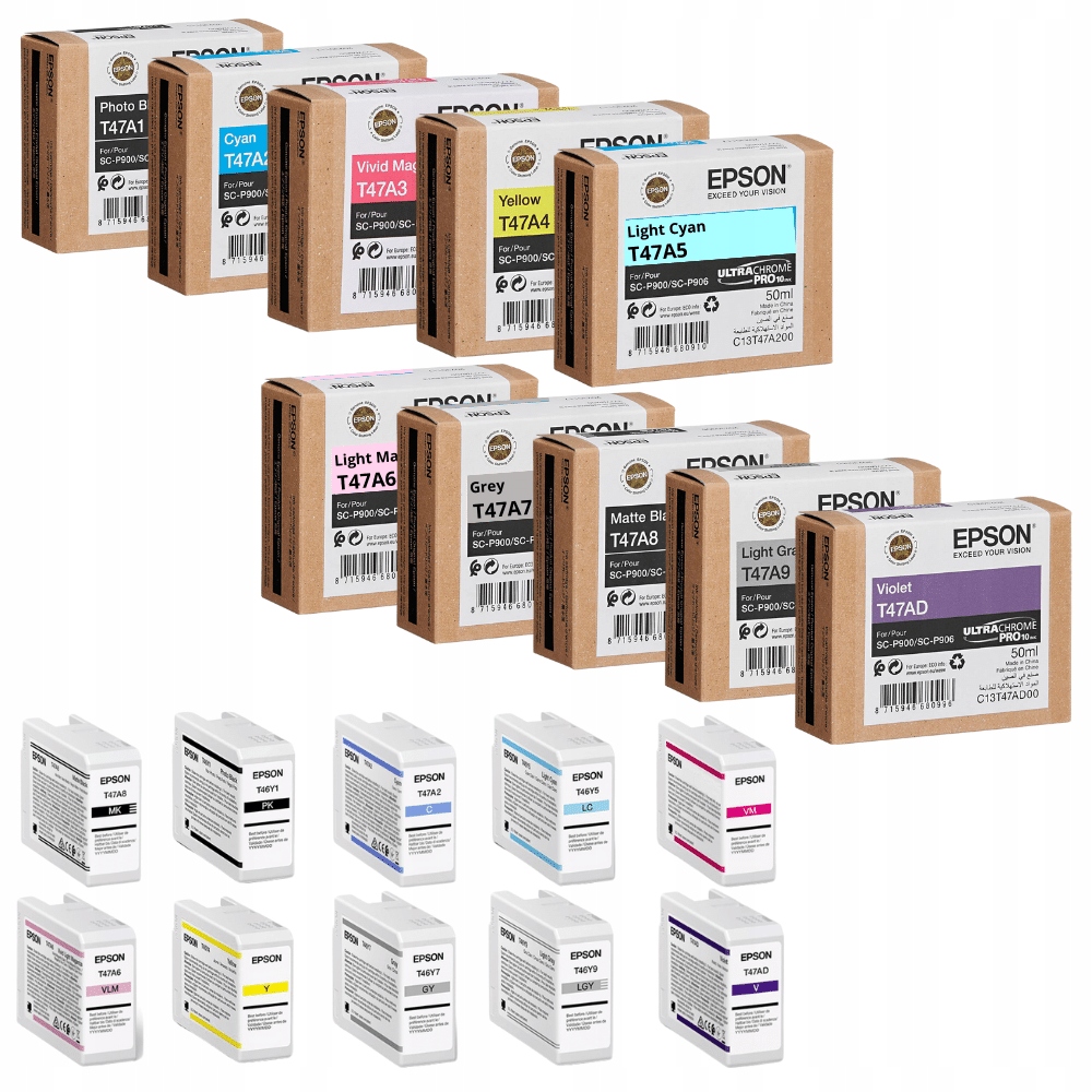 10-pak Nowy Epson T47A T47A1 T47AD tusz SureColor SC-P900