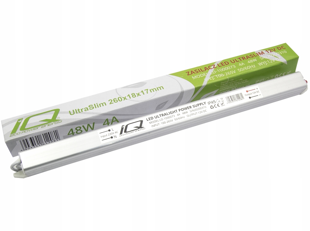 

Zasilacz 12V 48W 4A Ultra Slim Taśmy Led LU48