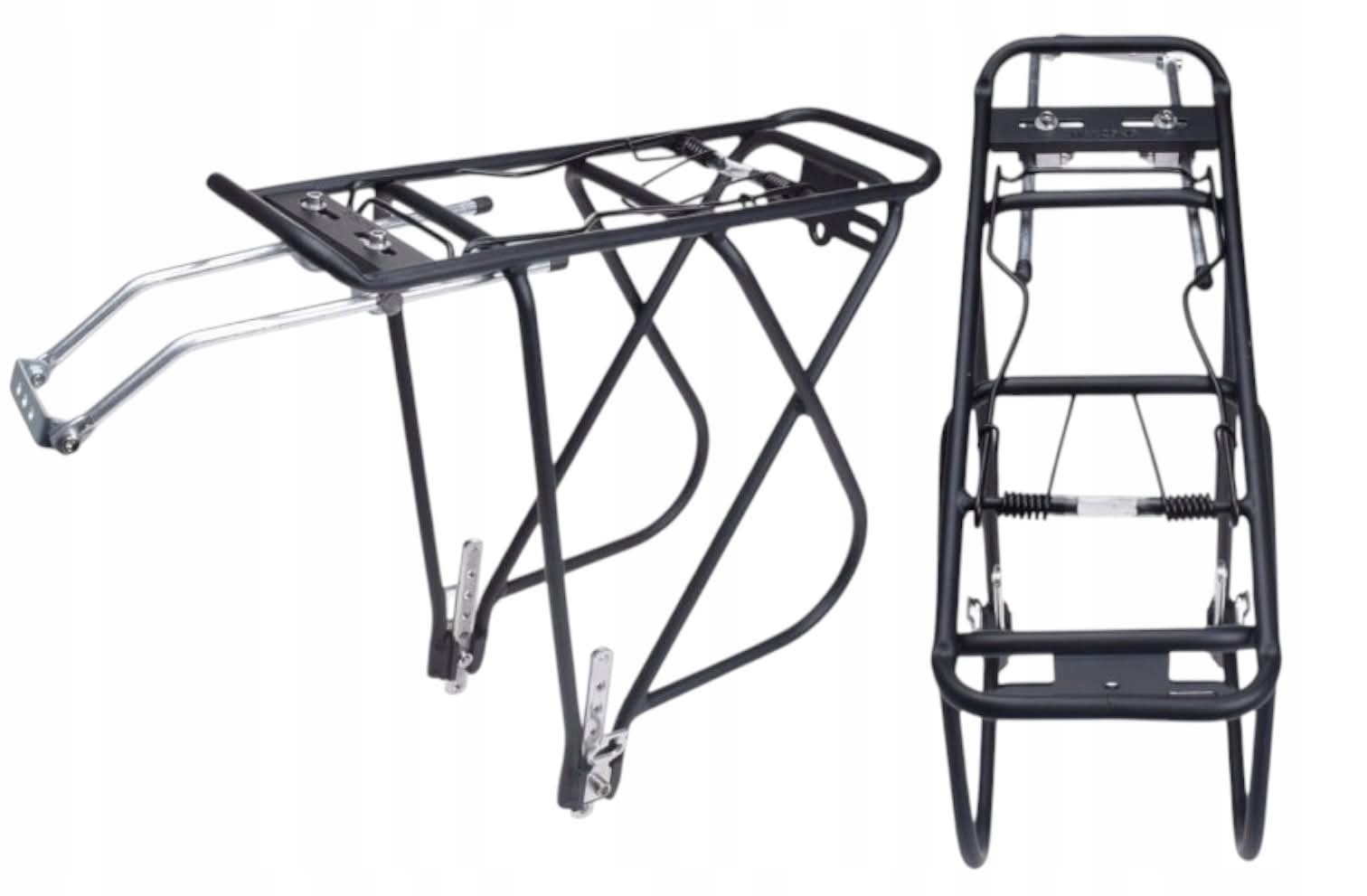 Bagażnik Rowerowy ze Sprężyną Tylni Tył Aluminiowy Pod Sakwy Nośność 25kg
