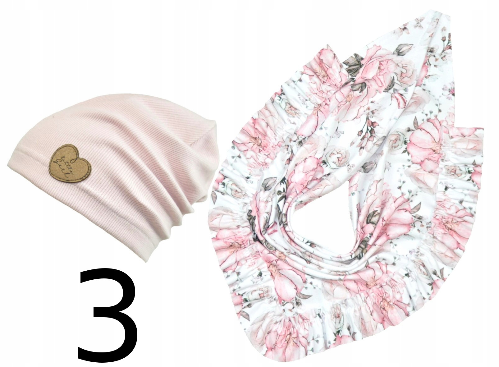 CZAPKA i CHUSTA KOMPLET WIOSENNY *kol* r.48-50 3-6 L Rodzaj pozostałe