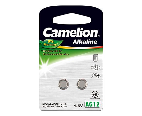 Baterie Camelion AG12 Alkaliczne Typu Buttoncell 2szt
